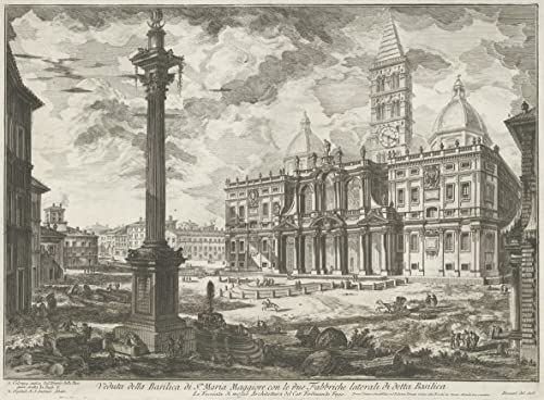 Toile Sainte Marie Majeure Piranesi : art mural chic pour déco salon élégant