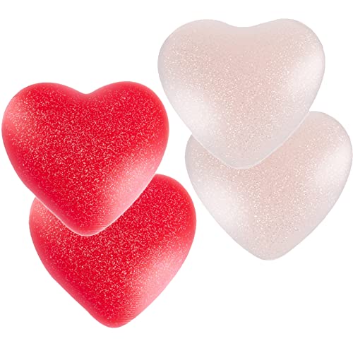 Wieysdoo Pezones de Silicona Pétalos de Pasties Mujeres Sujetador Adhesivo Invisible Reutilizable en Forma de corazón Cover