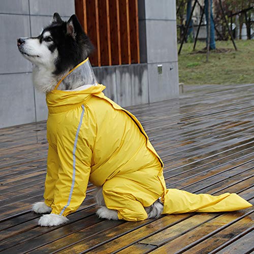 Bbeart Pet Raincoat, Large Dog Hoodies Rain Jacket Waterproof With Zipper Four-Legged Jumpsuit Rain Poncho For Medium Large Dog (9Xl) #TOP6
