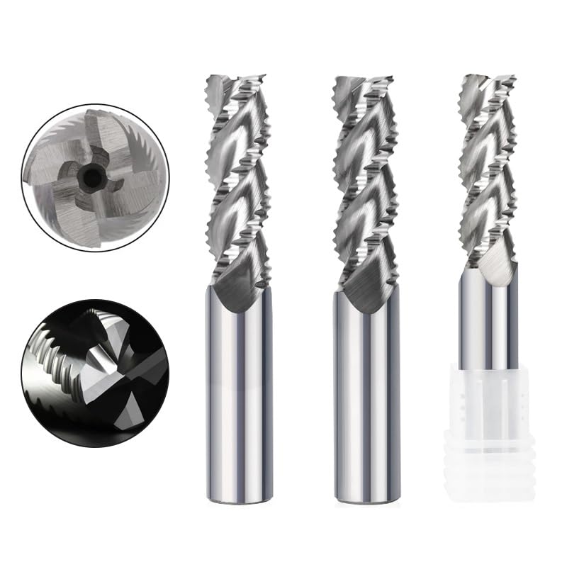 Fresa Per Sgrossatura HSS 1 Pezzo 4 Punte Per Fresa CNC A 4 Taglienti,18xP16x63x123mm