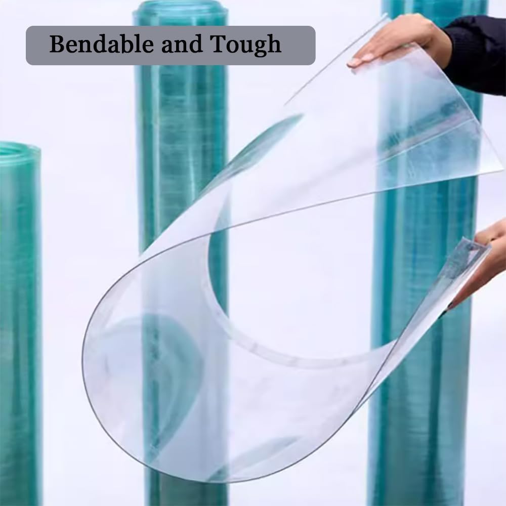 Lámina de Policarbonato Cubiertas Paneles para Invernaderos Cubiertas Plásticas Resistentes Rayos UV Lluvia para Jardinería, Agricultura, Salas(0.8x20m/2.62x65.6ft)