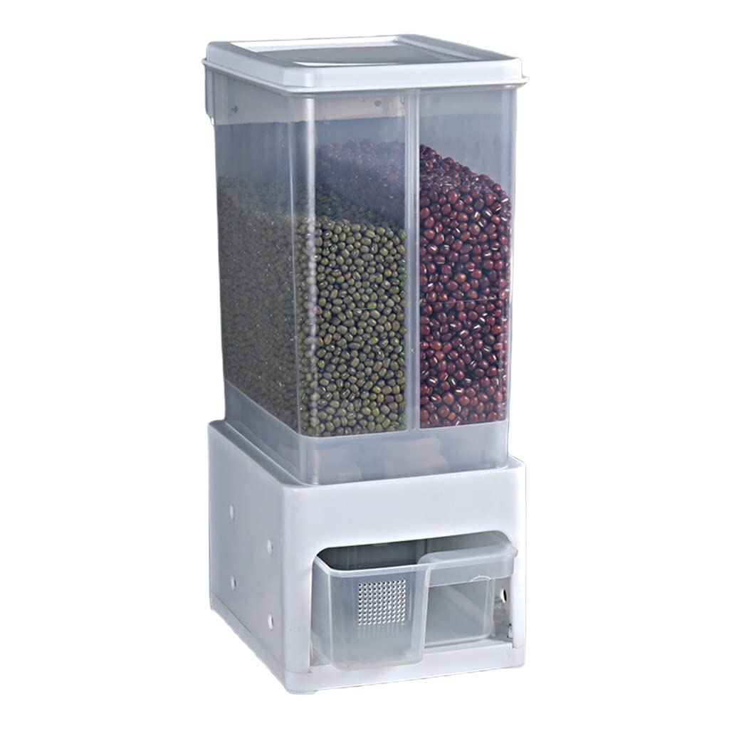 Kalttoy White Practical Grain Storage Cans Not Easy To Break Can On Wall Or Stand On Table 3 Color To Choose More Options Rice Container Storage Container