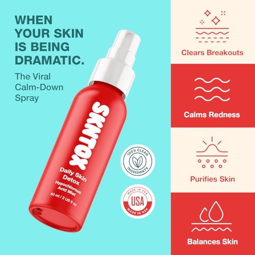 SKNTOX Hypochlorous Acid Spray for Face & Skin, Facial Cleanser | 2 Fl Oz