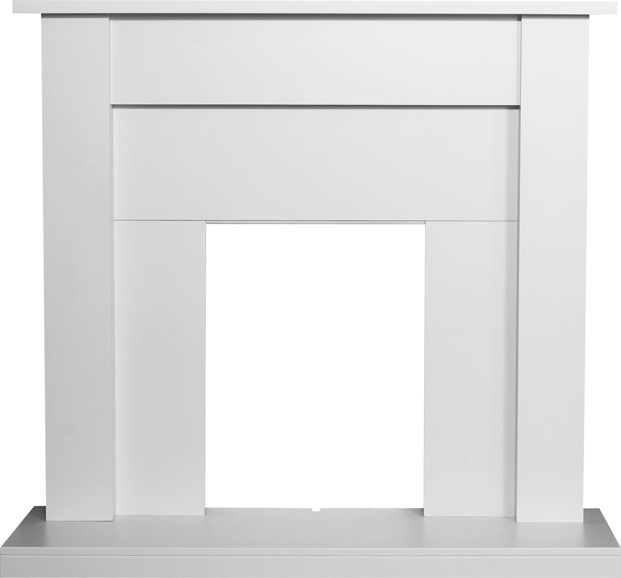 Adam Sutton Fireplace - Pure White - 43 Inch - Adam Fires & Fireplaces
