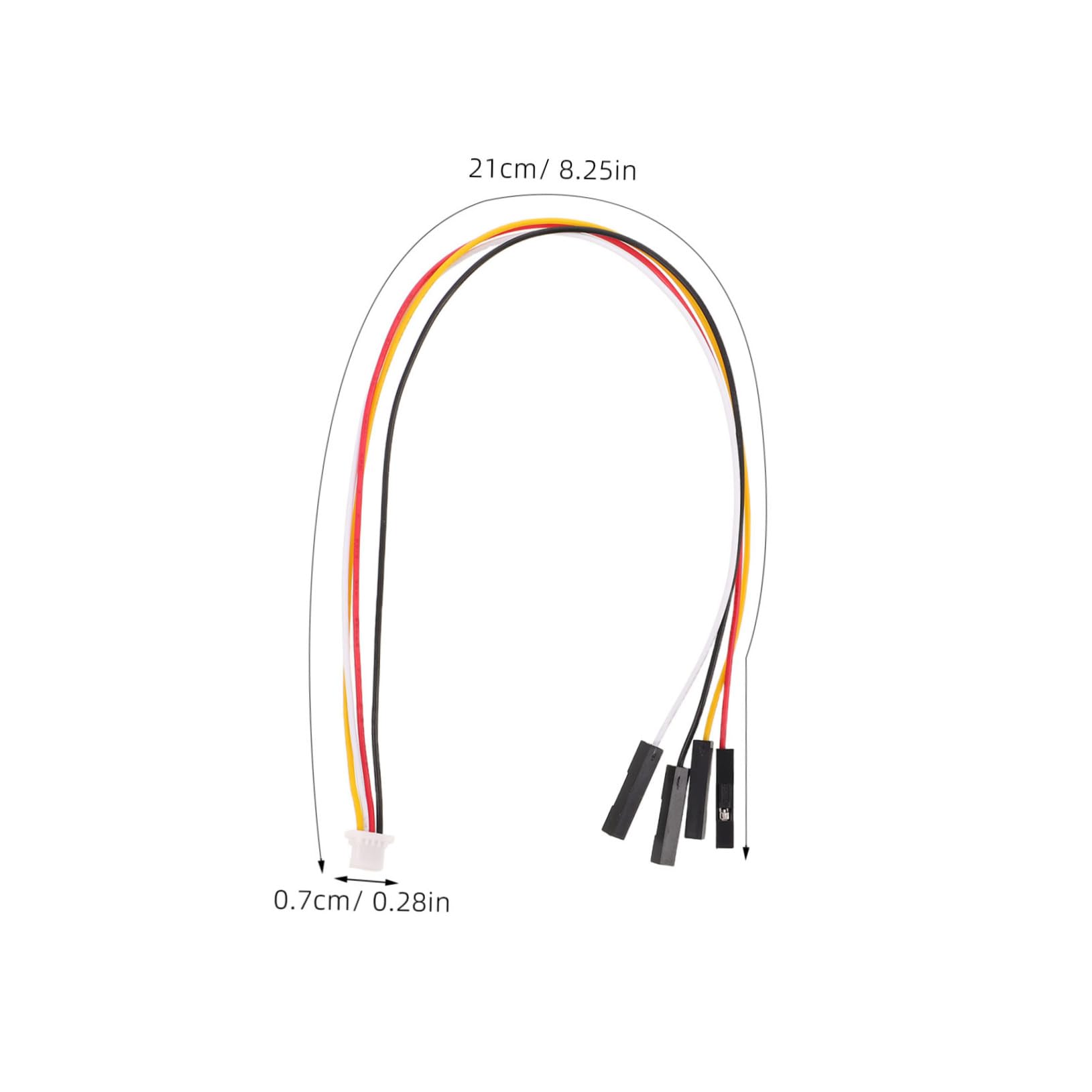 Vaguelly 10 Sztuk Przewód Zaciskowy Do Małych Urządzeń Mikro Kabel Elektryczny Grove 4-Pinowy Przewód Mikroprzewodowe Złącza Mikroprzewodowe 4-Pinowy Kabel Żeński Do