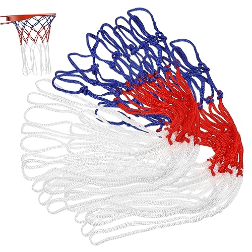 Totority Basketball Accessories 2pcs Nets Outdoor/Indoor Thick Nylon Easy Replacement Basketball Hoop Net Kit