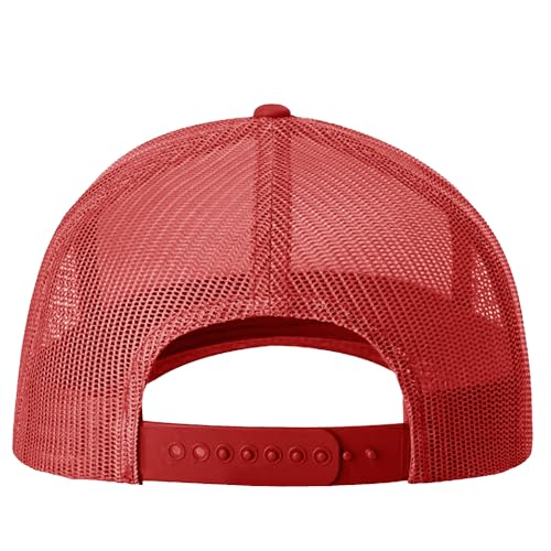 Image of TZ Promise Men Women Plain Cotton Trucker Cap with Breathable Mesh Back, Snapback Baseball Hats