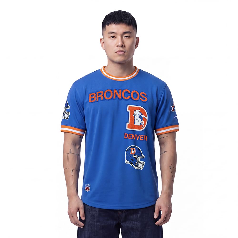 NFL Mens Pro Standard Mens NFL Retro Classics Cotton Double Knit Short Sleeve Tee