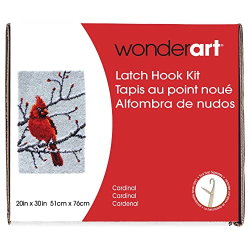 Image of Wonderart Latch Hook Yarn, Classic Cardinal