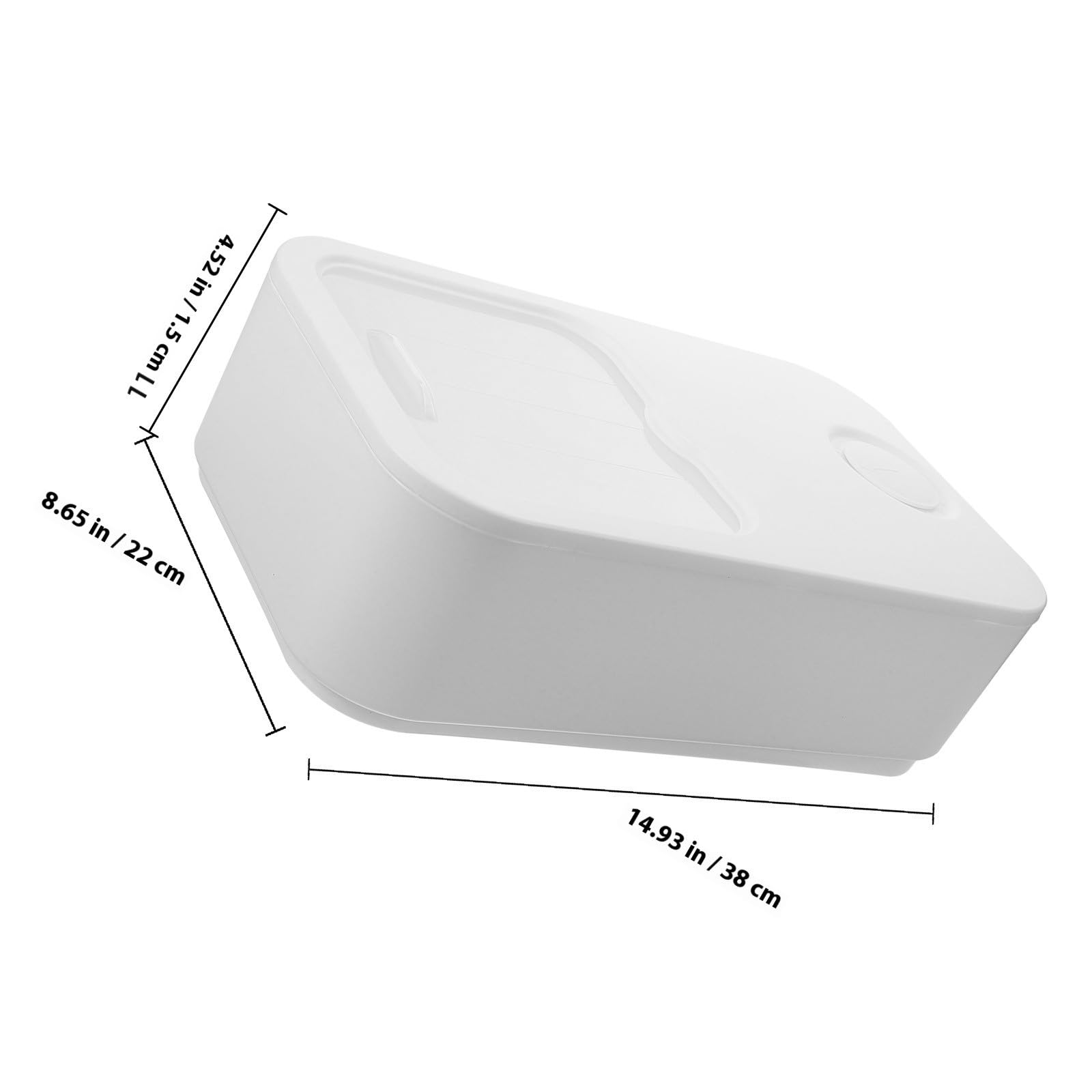 TEHAUX Caja de Toallitas para Secadora de Ropa Contenedor de Almacenamiento de Cápsulas de Lavandería, Plástico Blanco, Estructura Simple, Apta para Lavavajillas, para Lavandería