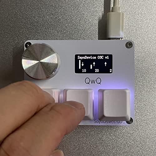 Image of SayoDevice OSU O3C Rapid Trigger Hall Switches Magnetic Linear Switches Keyboard with Knob and Screen,Copy Paste,Shotcut,Macro Hotswap Mini Keypad.