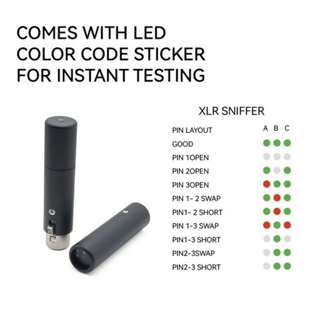 Audio-Kabeltester XLR-Schnittstelle Professioneller Audiotester Elektronisches Prüfgerät