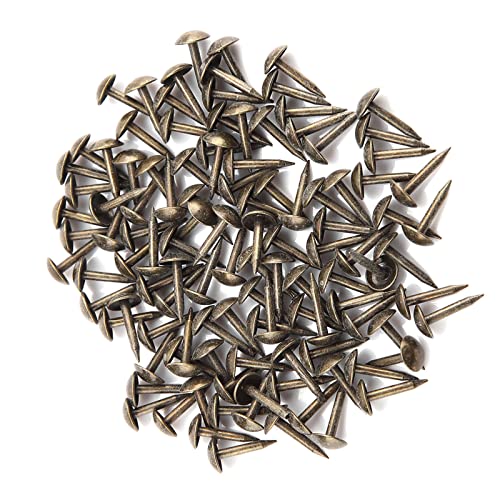 100 clavos gruesos de hierro, 6 x 12 mm, fijadores para tapicería, ideales para muebles, puertas de madera y tambores grandes miniatura 3