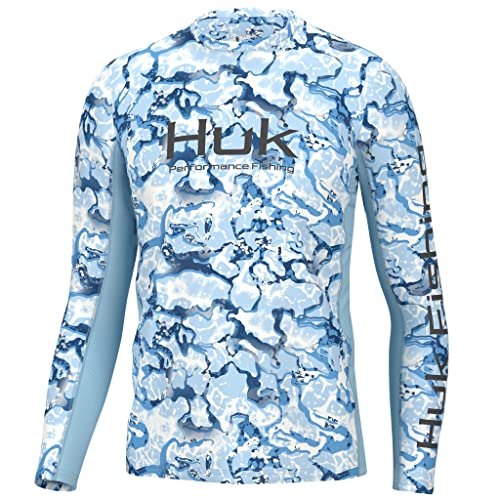 HUK Men's Icon X Pattern Long Sleeve, Performance Fishing Shirt