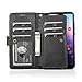 ZAGLDD for Huawei P20 Pro Wallet Case, 2 in 1 Detachable PU Leather Phone Cover for Huawei P20 Pro,Magnetic Pouch Shell with Stand+Card Holder(Black)