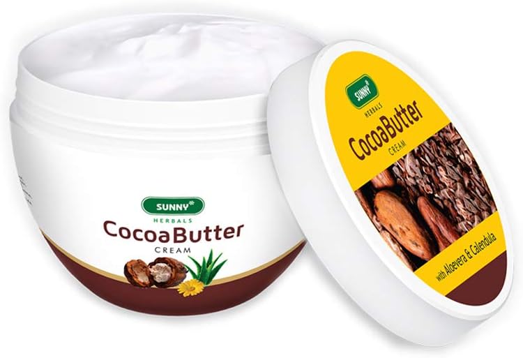Sunny Cocoa Butter Cream Extracted from Rich Cocoa Beans to Soften Dry Skin, Reduces Pigmentation, Dark Spots, Scars, Fine Lines & Wrinkles | Makes Skin More Toned | For Women & Men 125gm(Pack of 1)