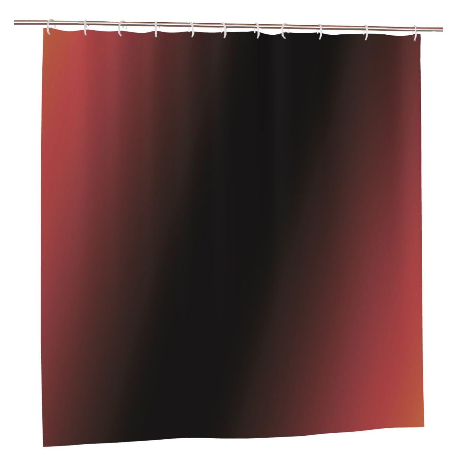 Klgrtjhk Plastic Crimson Shower Curtain 72X72in Bathroom Curtain﻿