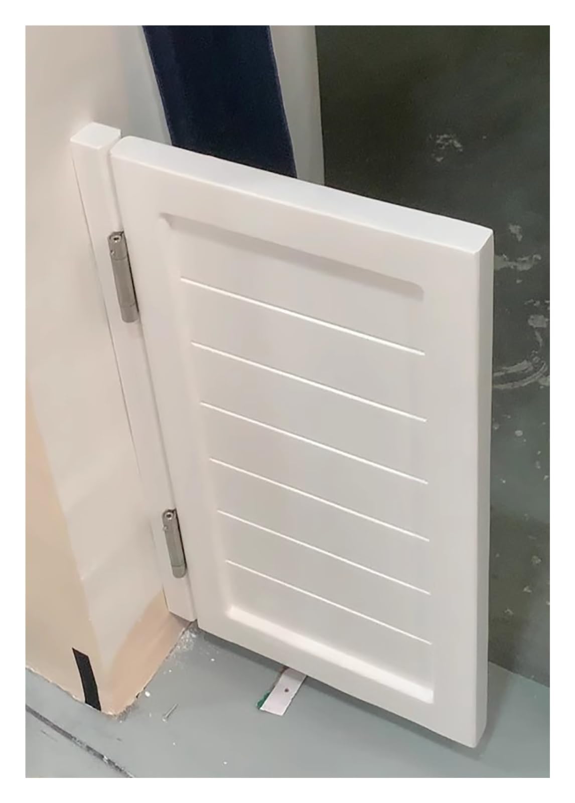Porte simple blanche en denim de 35x35 cm à 88x90 cm pour restaurant et bar