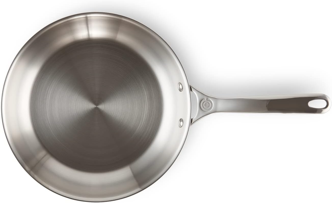 le creuset tri-ply stainless steel 10" fry pan medium