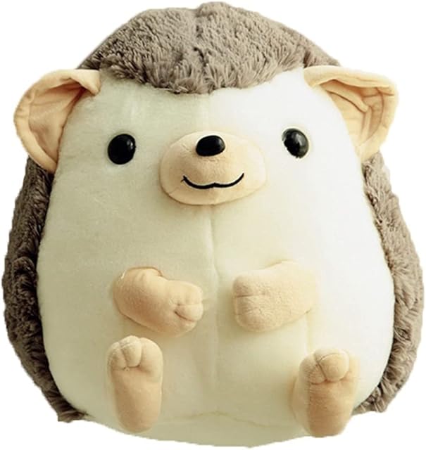 FeiWen Hedgehog Plush Hedgehog Stuffed Animal Hedgehog Small Plush Plush Toy Gifts for Kids(35cm) (gray)