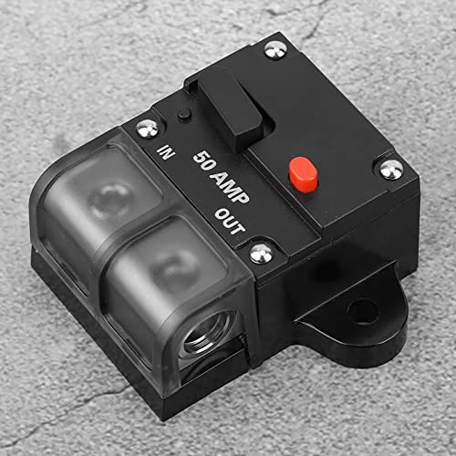 Disyuntor de reinicio automático de 50A y fusible de autorecuperación 12V-42V para audio de coche