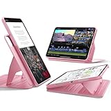 ESR for iPad Pro 11 Inch Case (M5/M4) 2025/2024, Rotating Case with Removable Magnetic Cover, Adjustable Portrait/Landscape Stand, 9 Standing Angles, Shift Series, Pink