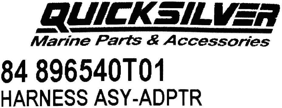 Manufacturer tag for Mercury Quicksilver Harness Adapter 84-896540T01