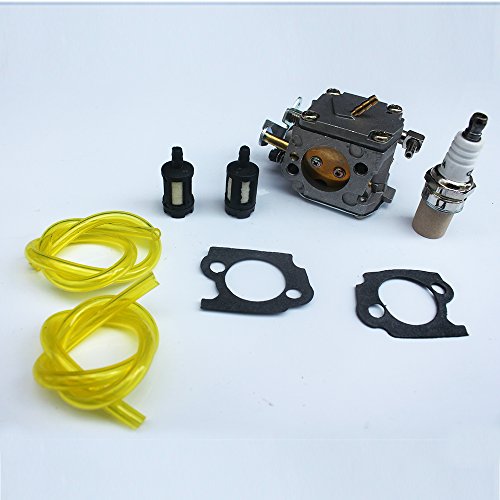 KIPA Carburetor Spark Plug Fuel Filter kit for Stihl 041 041AV 041 Farm Boss Gas Chainsaw # 1110-120-0609 with Mounting Gaskets
