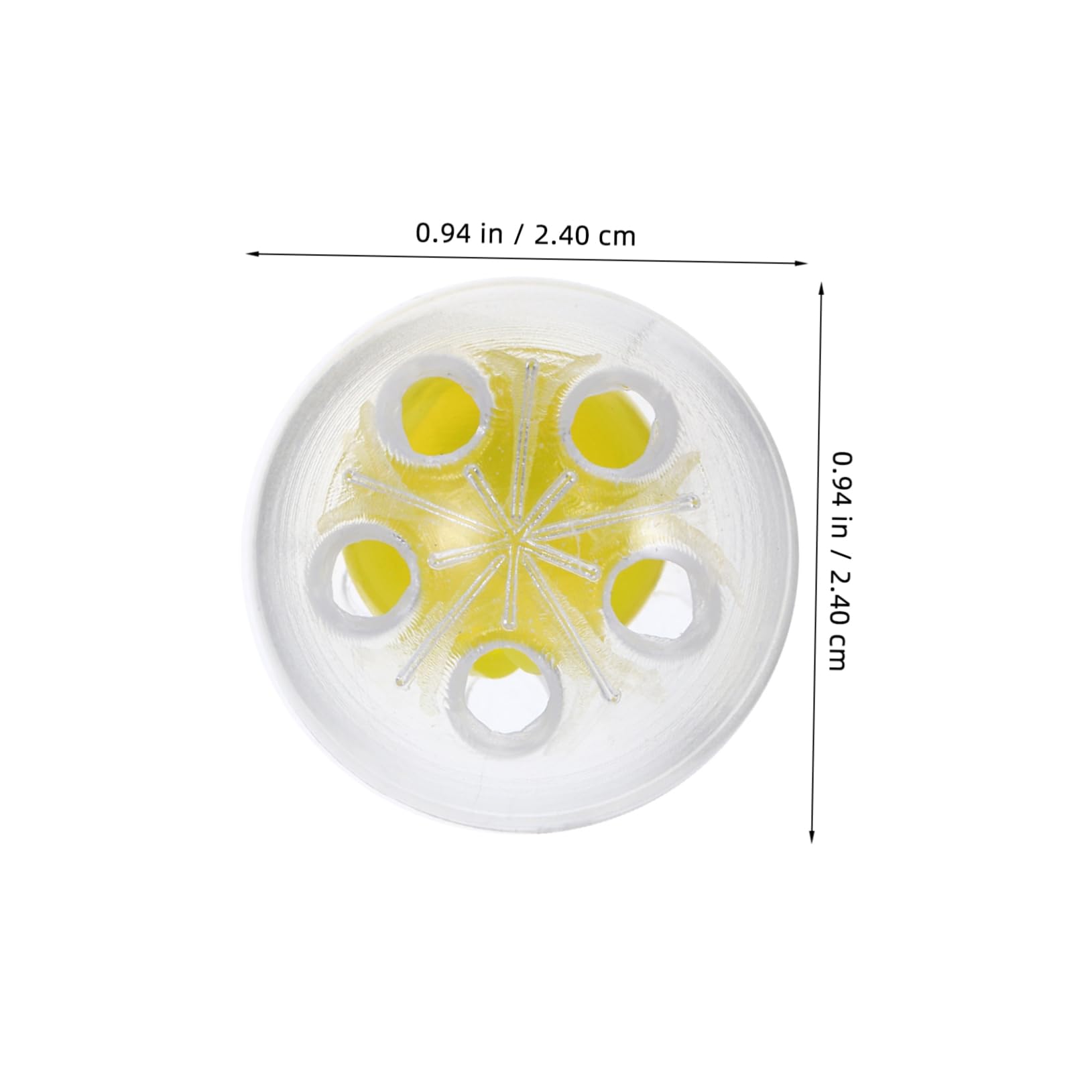 Operitacx 50pcs Bell Ball Toys for Animal Squeakers Pet Chewing Balls Bright Doll Inserts Multipurpose Sound Maker