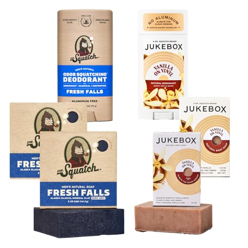 Dr. Squatch x Jukebox Natural Bar Soap and Deodorant, (6-Pack) - image 1