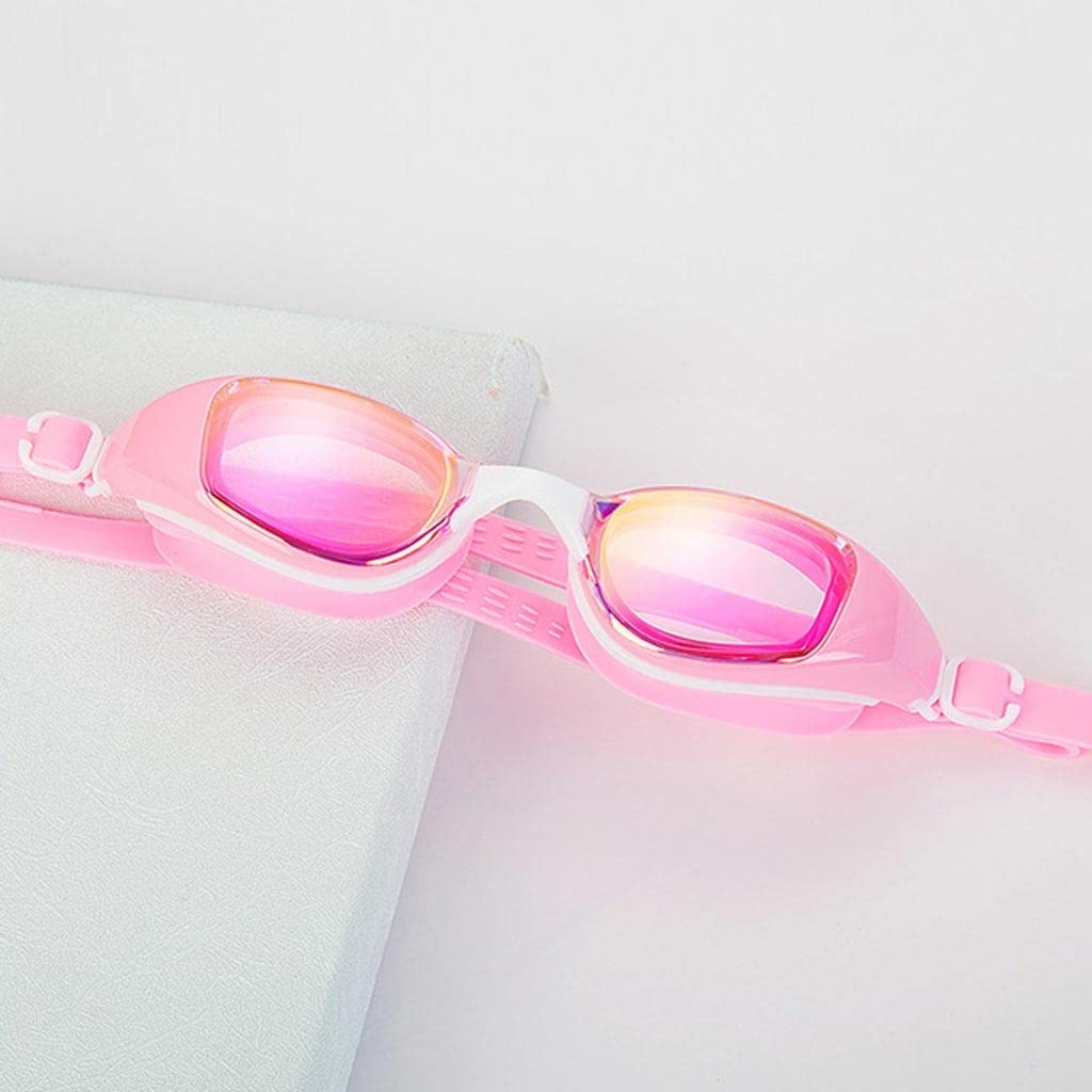 DFrywdgSEY swimming goggles, Professional Outdoor Swimming Glasses Large Frame Plating Goggles Anti-fog Waterproof UV Swim