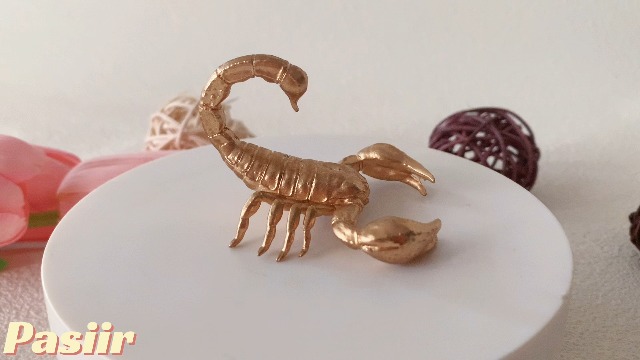 Amazon.com: Pasiir Gold Scorpion Figurine Home Decor, Solid Metal
