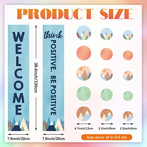 47 Pieces Welcome Banner For Classroom Door Welcome Poster For Students Welcome Sign For Classroom Bulletin Board Church Back To School Decoration Teacher Supply (Mountain) #TOP1