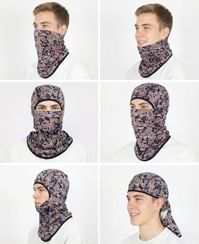 Image of BOCOMAL FR Face Mask Flame Resistant Balaclava 5.5oz Lightweight Arc Rated Helmet Liner Covering Hood for Welding