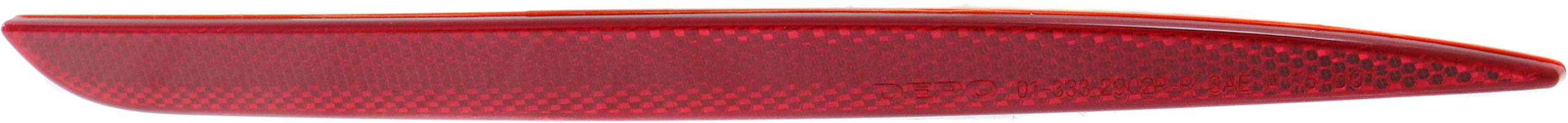 Evan-Fischer Rear Bumper Reflector Compatible with 2015-2018 Chrysler 300 CAPA Passenger Side