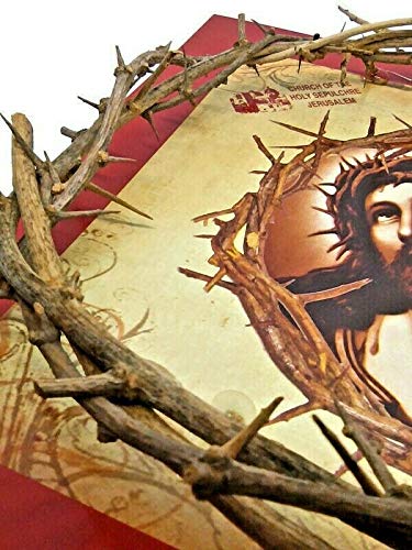 Balgardekor Christian Cross Painting on Canvas Wall Art Home Decor for Living Room Bedroom Office Decor (1, Three Crosses, 24 x 36 Inches)