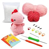 Huaiid Beginners Crochet Kit,Complete Crochet Starter Kit for Adults and Kids,DIY Animal Crochet Kit