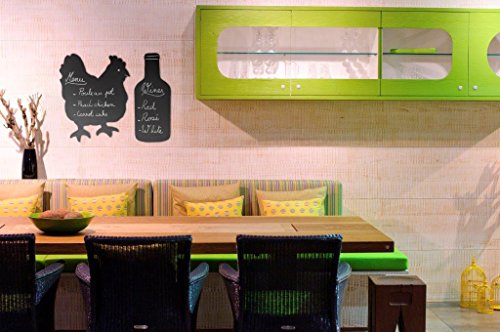 Securit Silhouet Fles Shape Board met Krijtmarkering, 0,3 x 19 x 50 cm, Multi-Color - Afbeelding 6