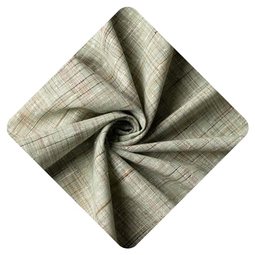 Image of Unstitched Cotton Fabric For Men And Women - Light Weight Trending Self Pattern Khadi Cotton Fabric Material (2.5 Meter, Sea Green, Solid)