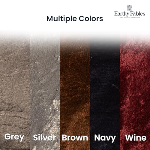 Image of Earthy Fables Plush Microfiber Bath Mat, Quick Dry, Anti-Skid, Water Absorbent, Non-Slip, Machine Washable Floor Rug, Shower Mat, Door Mat for Bathroom, Bedroom, 60 x 40 cm - Grey