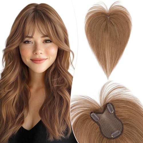 Volumateur capillaire femme naturel Silk-co toupet cheveux humain 8x11cm noir pour zone clairsemée