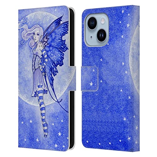 Housse en cuir iPhone 14 Plus Amy Brown aux finitions soignées et durables