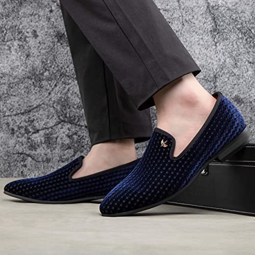Image of JITAI Men's Dress Shoes - Casual Rubber & Leather Loafers for Men - Fashion Business Formal Wear