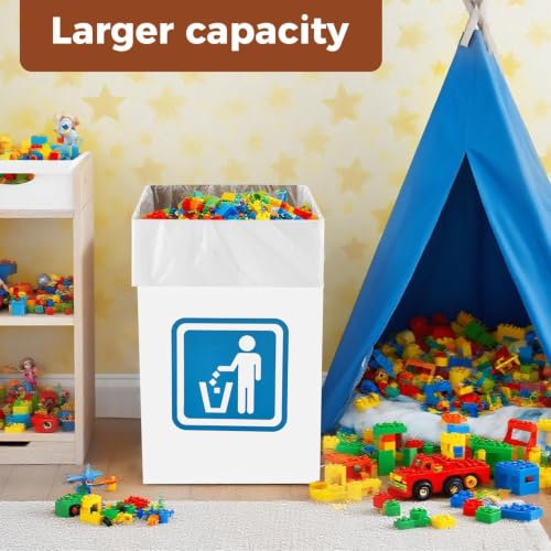 Image of 13 Gallon Cardboard Trash cans for Events (Pack of 10), with 20 Liners Included,Be applicableOutdoor Events pop up Trash cans for Parties,Reusable Portable Garbage Can,in-Home Recycling Bins