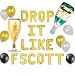 JeVenis Set of 15 DROP IT LIKE FSCOTT Sign Party Like Gatsby Decoration Great Gatsby Party Decoration Roaring 20s Party Balloons Roaring Twenties Decorations Flapper Party Decor