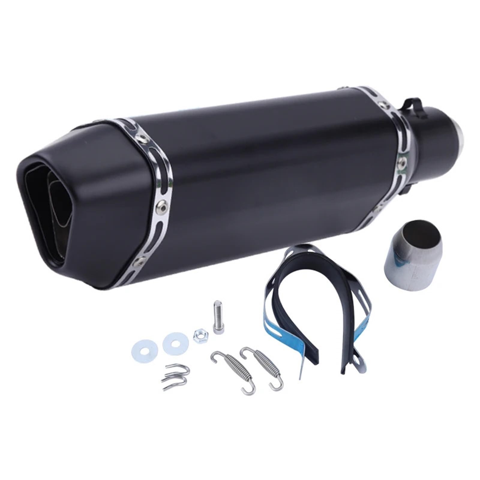 Tłumik końcowy Rura wydechowa motocykla z włókna węglowego 250cc 350cc 600cc Rura do Nmax Tmax 530 układ wydechowy samochodowy(H370mm)