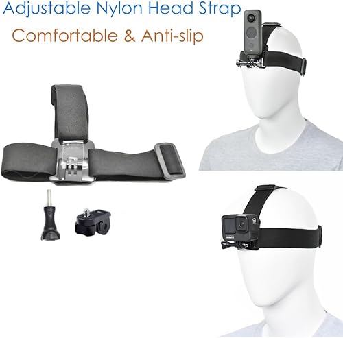 Miniatura 4 de Kit de accesorios para Insta360 – Correa de pecho para cámara Insta360 X4, correa de cabeza de cámara para Ace Pro 2, correa de muñeca para cámara