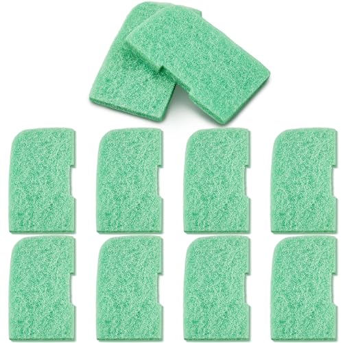 Image of Threlaco 10 Pack Phosphate Remover Pads Compatible with fluval 307 /407 /306 /406, Aquarium Filter Replacement Pads for Fish Tank (Green)