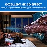 Okulary 3D DLP Link, Okulary z Aktywną Migawką 144 Hz do Wszystkich Projektorów 3D DLP Link, dla XGIMI ZX4 H1, dla JMGO G1 G3 X1, dla, dla Acer, dla Optoma, dla Hitachi Itp. (2