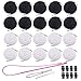 Luckkyme 8 Pack Replacement Drawstrings Drawcords for Pants Sweatpants Hoodies Scrubs Jackets Shorts, with 3 Pieces Drawstring Threader Re-Threader Tool 53" Long